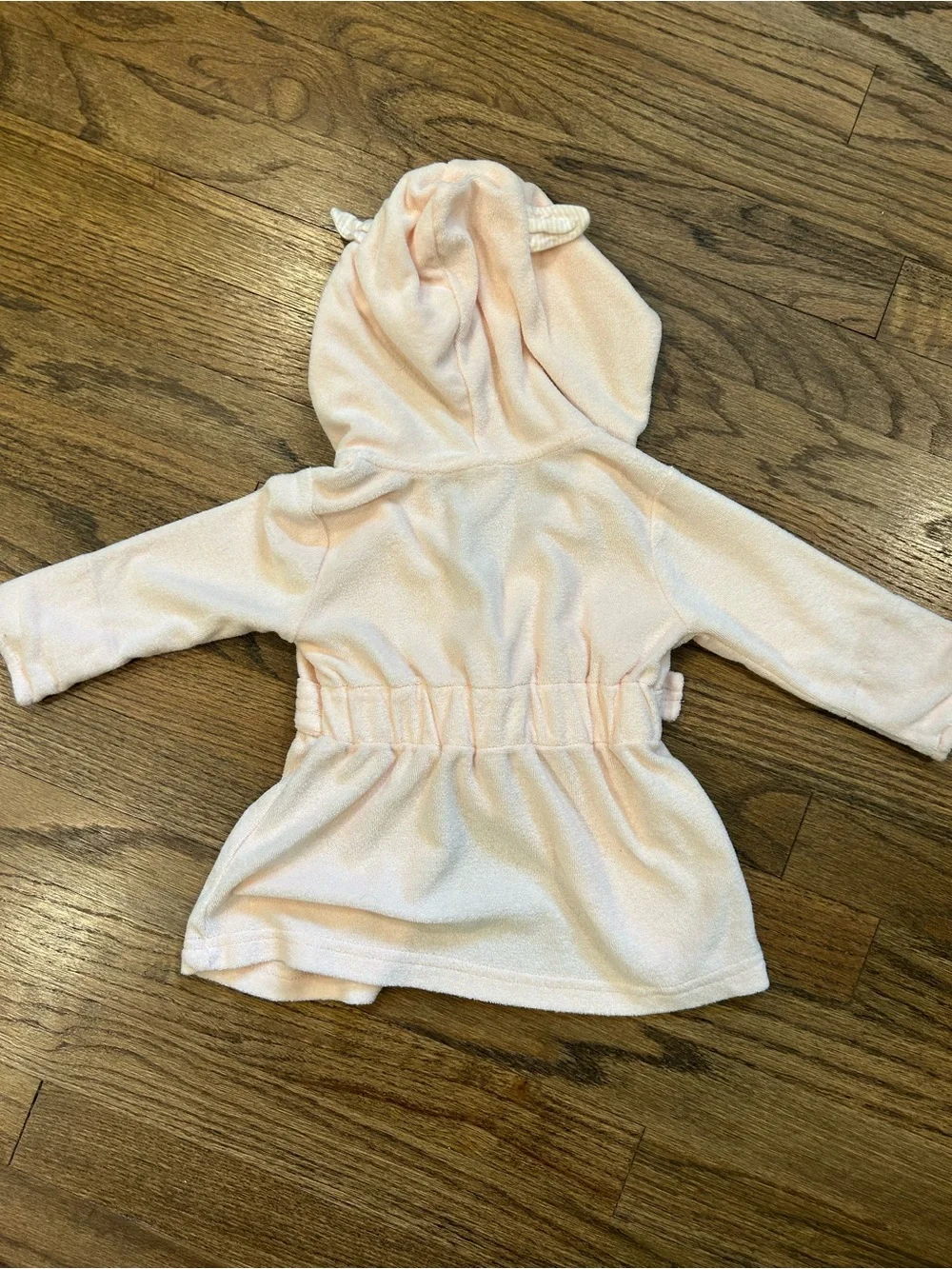Carter's Light Pink Lamb Hooded Bath Robe, 0-9 Months